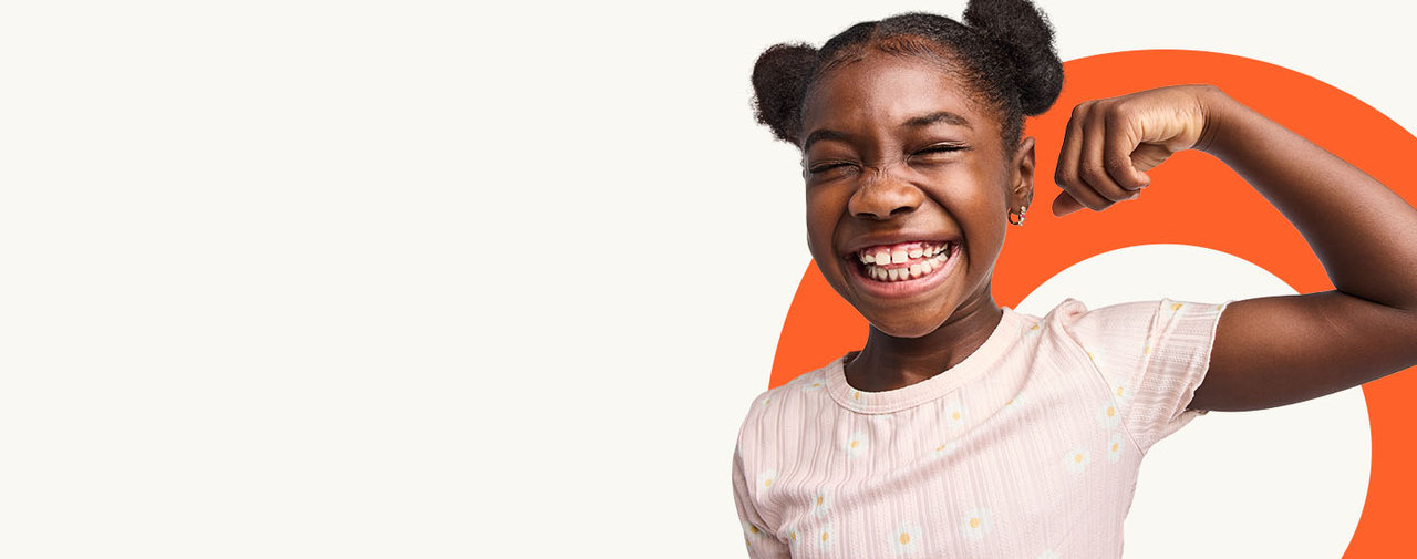 Happy child smiling